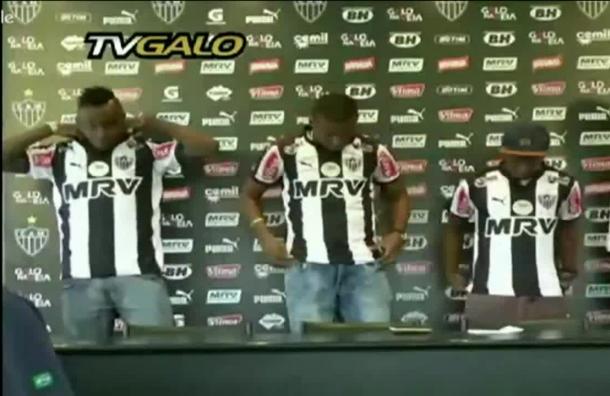 Atlético Mineiro presenta a sus nuevas contrataciones